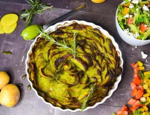 Blätterkartoffeln mit Kräuterbutter