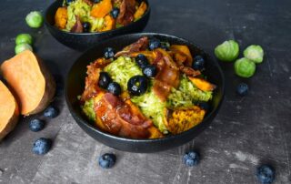 Nussig, süßer Rosenkohlsalat