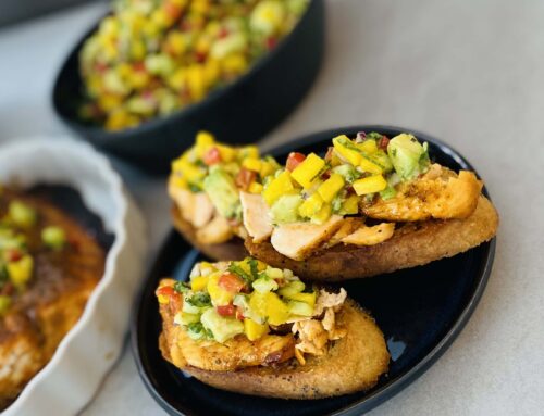 Gegrillter Lachs mit Mango-Salsa