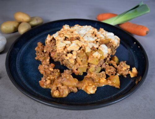 Kartoffel-Hackauflauf mit Feta